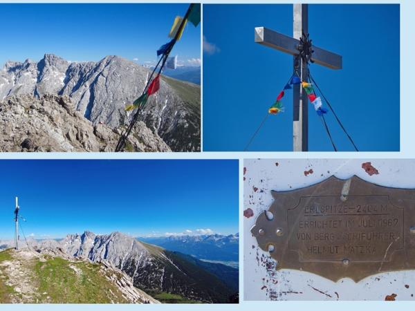 Dem Errichter des Gipfelkreuzes Bergführer Helmut Matzka ein herzlichen Dankeschön