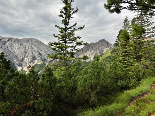 Erlspitze und Solsteingipfel.