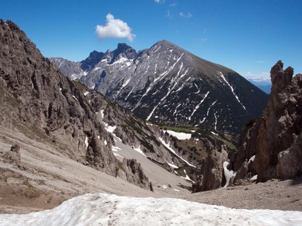 Auf der Eppzirler Scharte mit Blick zum Solstein!