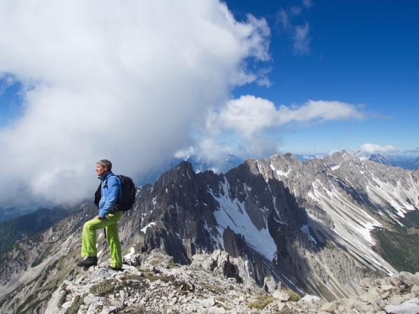 Der Blick vom Westgrat auf die Freyungen.