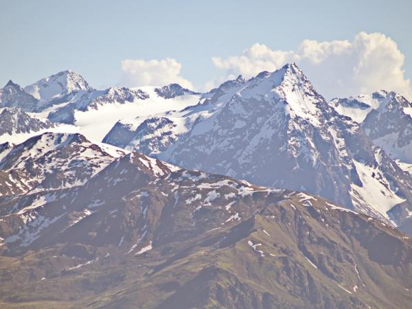 Lüsenser Fernerkogel, Schrandele und Schrankogel in den Alpeiner Bergen im Stubaital